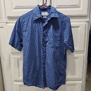 Southern Tide Blue Patterned Casual Shirt